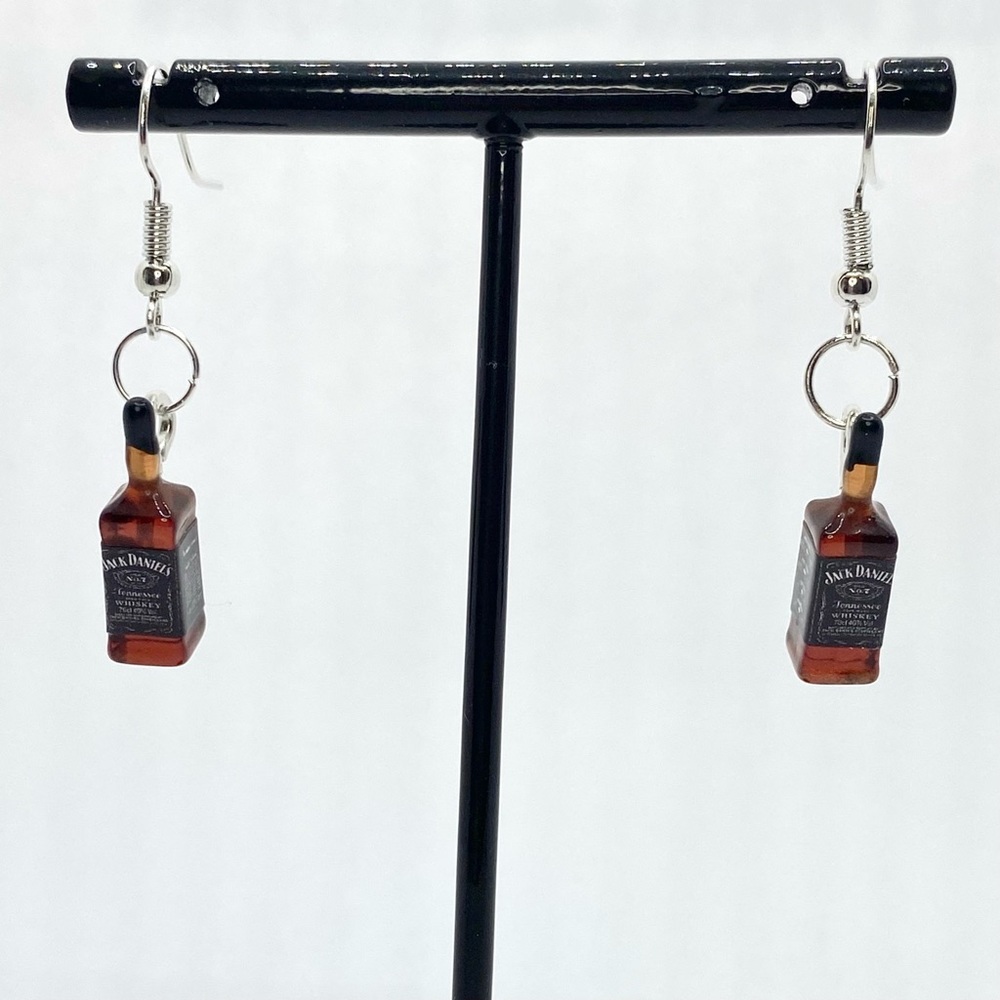 Jack whiskey bottle Earrings